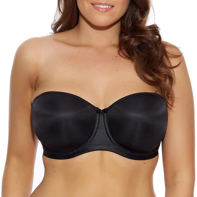 Elomi Black Smoothing Underwired Foam Moulded Strapless Bra