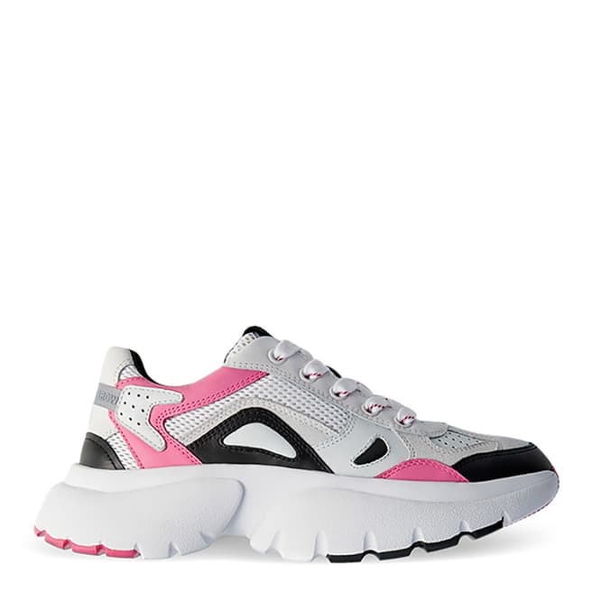 MAJE White/Pink W20 Faster Sneaker