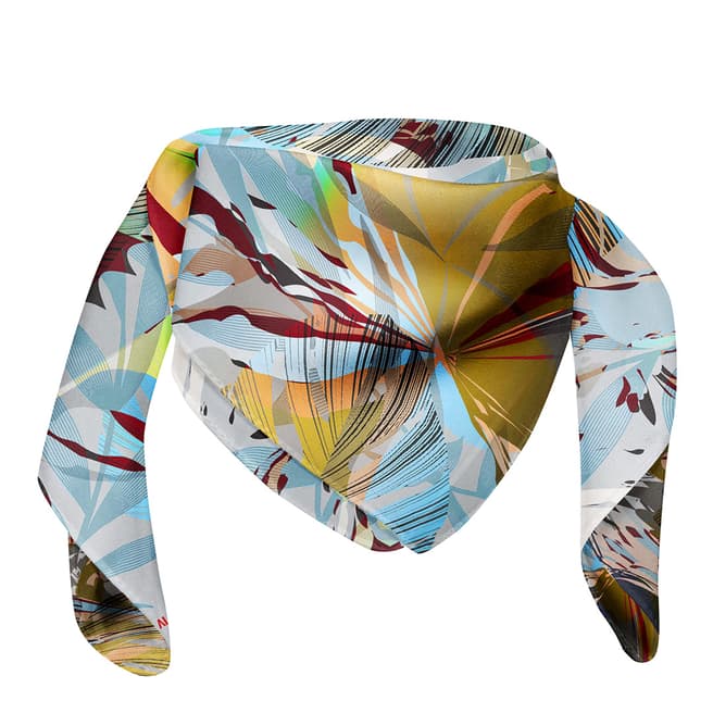 Alber Zoran Multi Large Abstract Printed Scarf