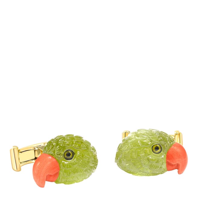 Theo Fennell 18ct Yellow Gold Parrot Head Cufflinks