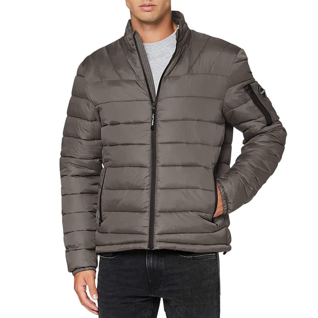 Replay Grey Quilted Jacket