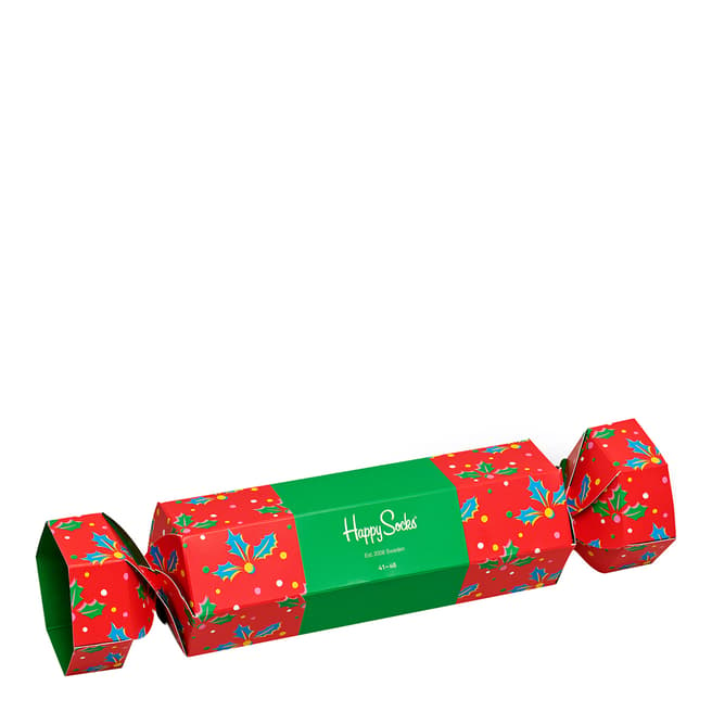 Happy Socks Christmas Cracker Holly Gift Box