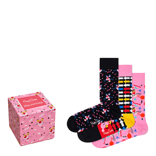 Happy Socks 3-Pack Pink Panther Sock Box