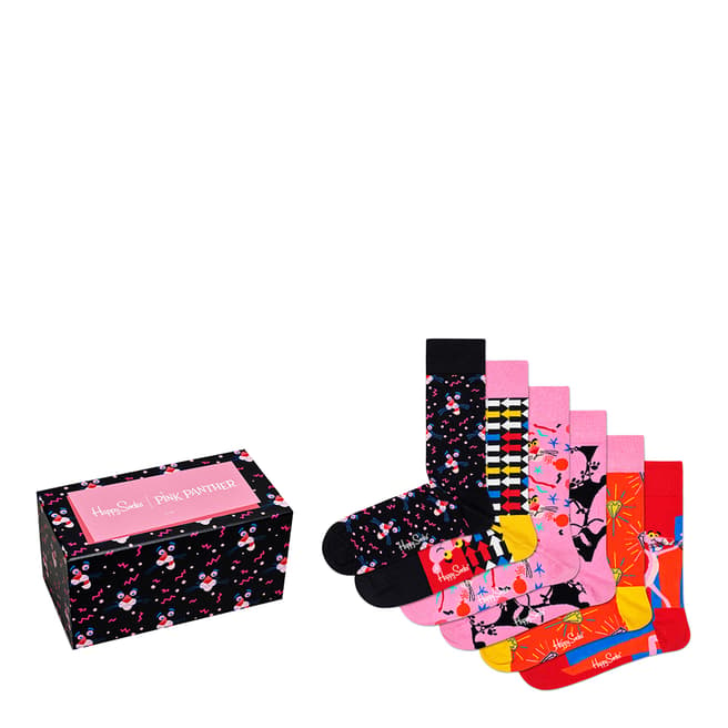 Happy Socks 6-Pack Pink Panther Collector Box Set