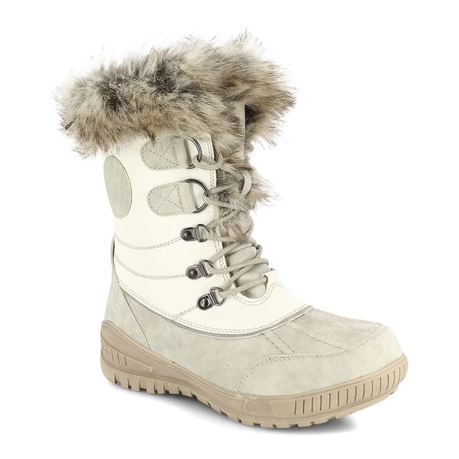 Kimberfeel Cream Elena Tall Snow Boots