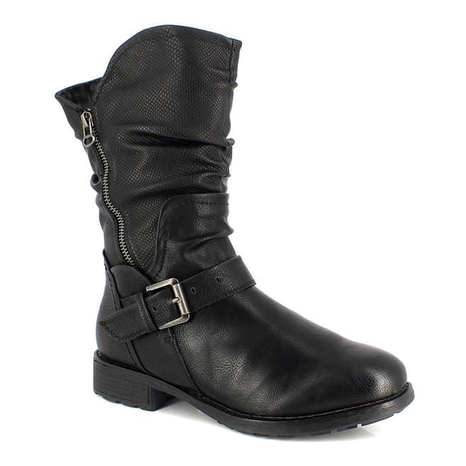 Kimberfeel Black Adele Leather Boots