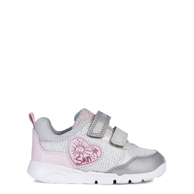 Geox Younger Girl's White Runner Trainers 