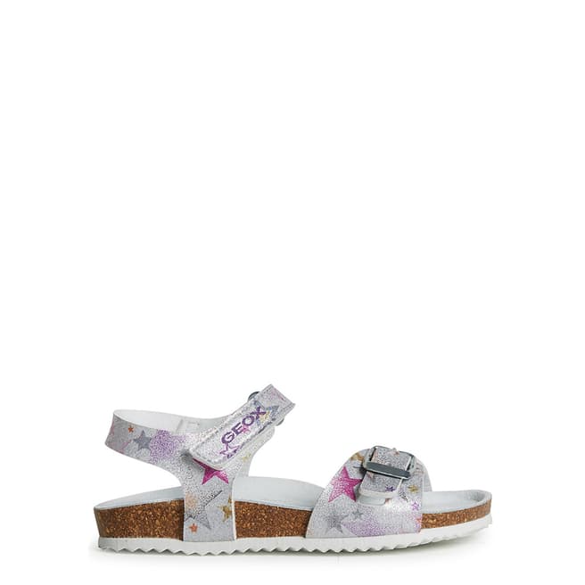 Geox Younger Girl's Multi Star Adriel Sandals