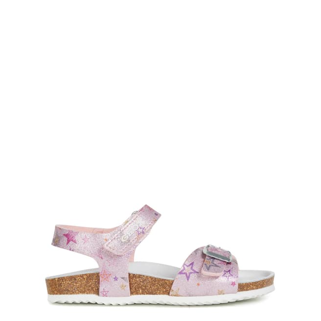 Geox Older Girl's Pink Star Adriel Sandals