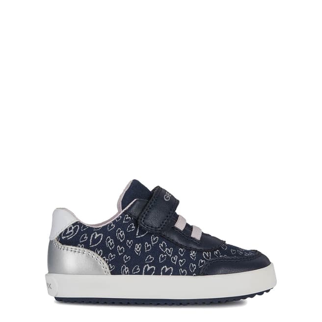 Geox Younger Girl's Navy Gisli Trainers