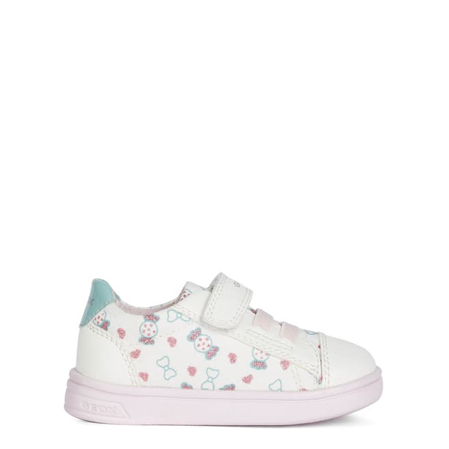 Geox Younger Girl's White DJ Rock Trainers 