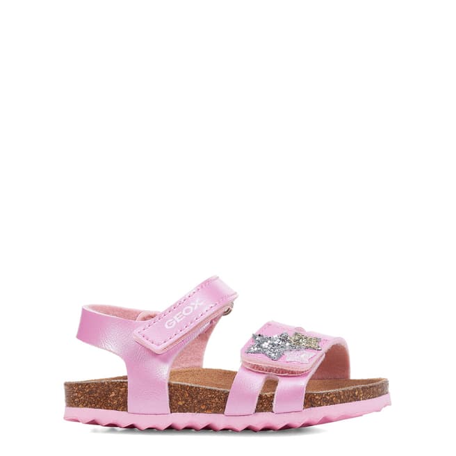 Geox Younger Girl's Pink Chalki Sandals