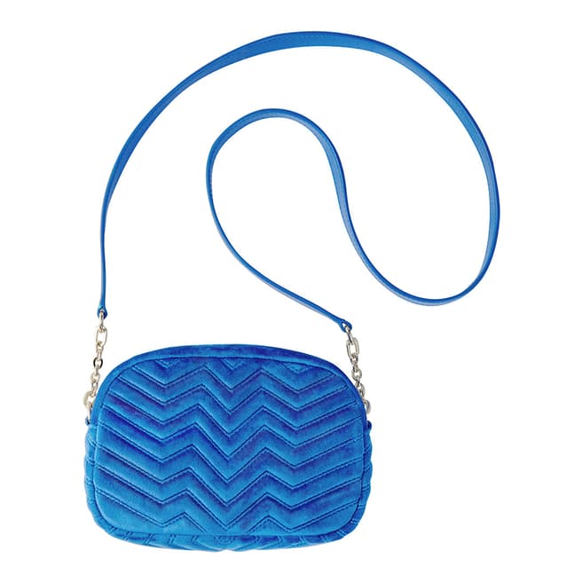 MAJE Blue Quilted Crossbody