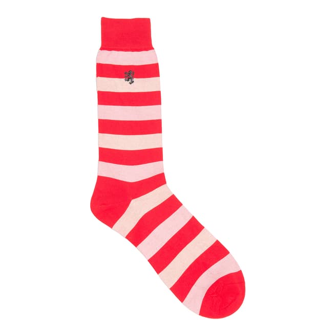 Pringle Scarlet Collection Sea Island Stripe Sock