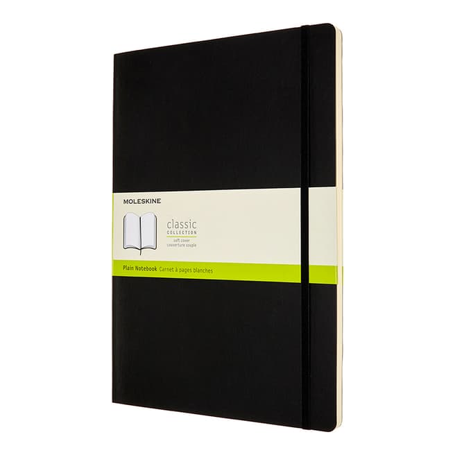 Moleskine A4 Plain Notebook, Black