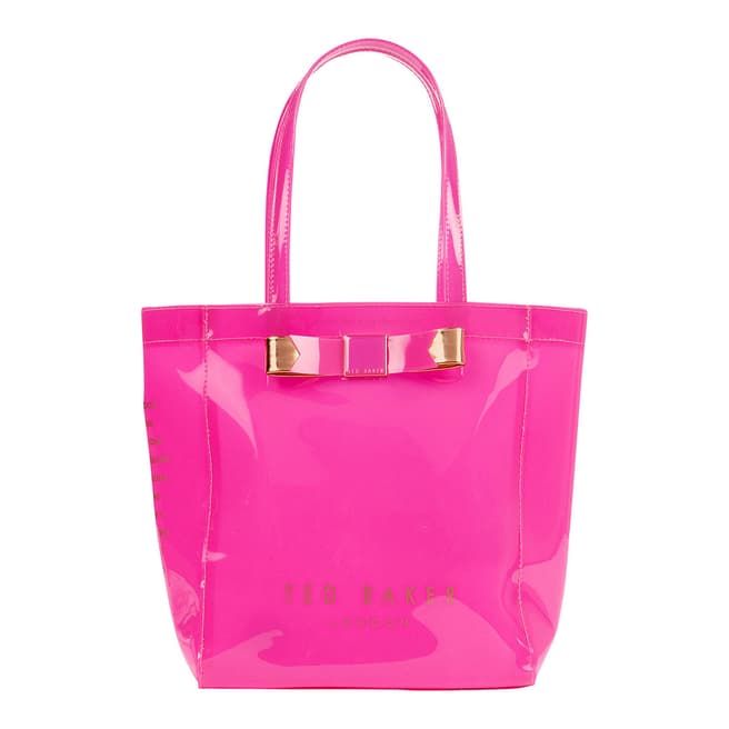 Ted Baker Bright Pink Revcon Bow Small Icon Bag