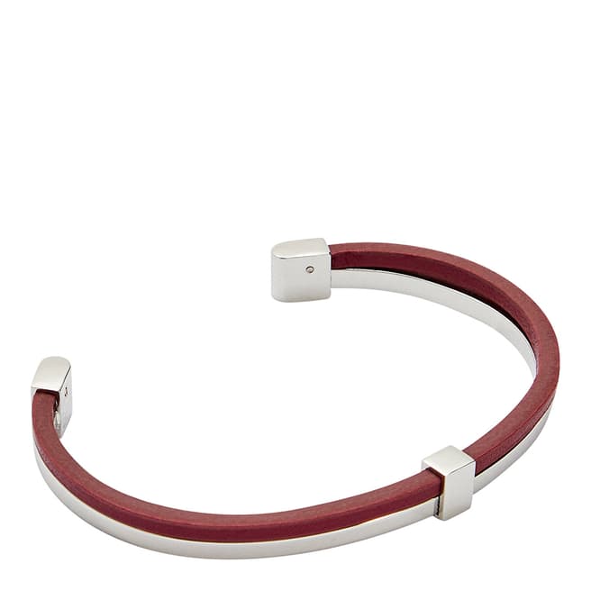 Ted Baker Red Chann Metal Leather Bangle