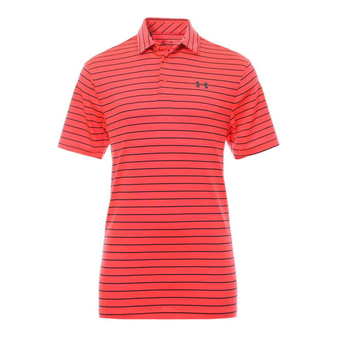 Under Armour Men's Red Breathable Polo Shirt