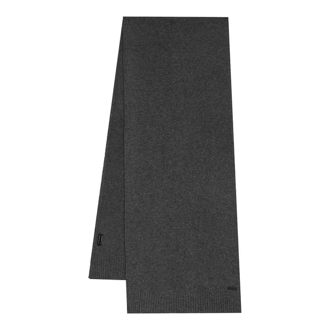 AllSaints Black Marl Solid Cashmere Scarf