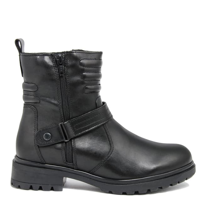 Fashion Attitude Black Detail Leather Ankle Boots