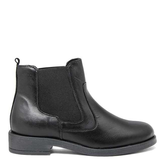 Fashion Attitude Black Nero Leather Chelsea Boots