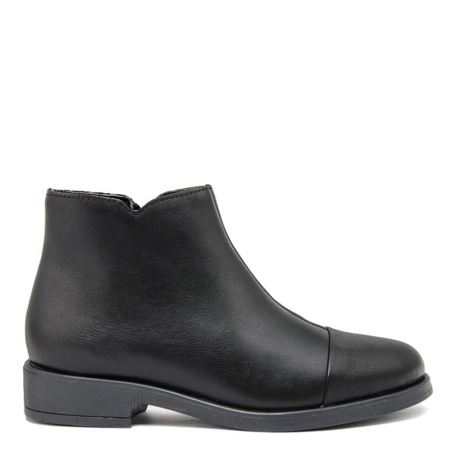 Fashion Attitude Black Nero Leather Slip On Boots
