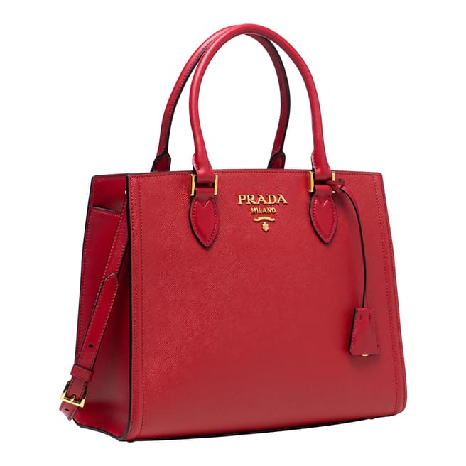 Prada Red Prada Galleria Bag