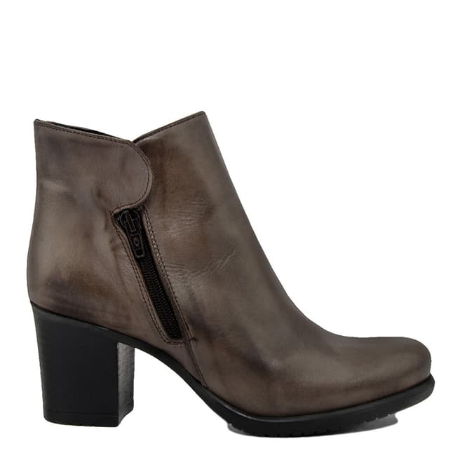 LAB78 Brown Leather Ankle Boot
