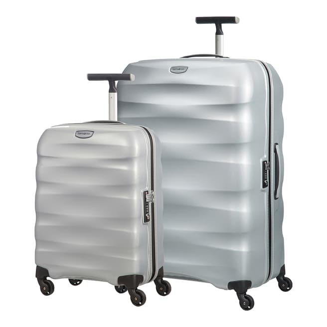 Samsonite Silver Engenero A Diamond Set of 2 Suitcases