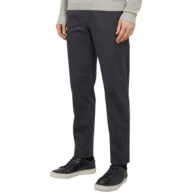 Ted Baker Navy Icelnd Slim Fit Trousers
