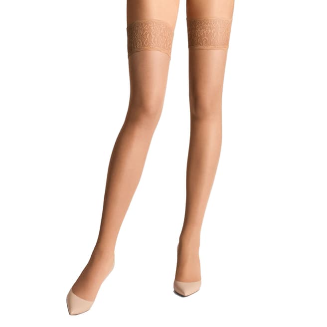 Wolford Ivory Shadow 15 Lace Stay-Up