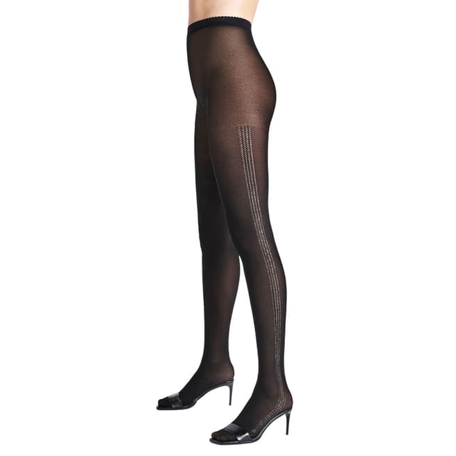 Wolford Black/Silver Dust Tights