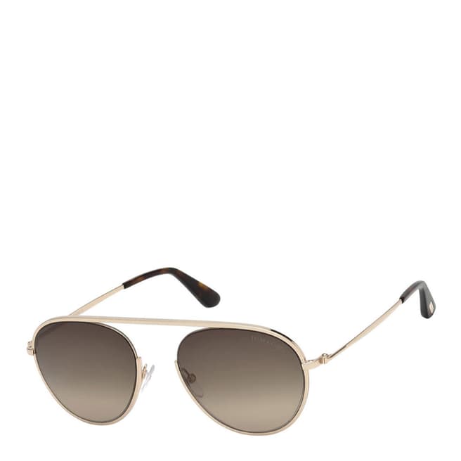 Tom Ford Unisex Shiny Rose Gold/Roviex Tom Ford Sunglasses 55mm