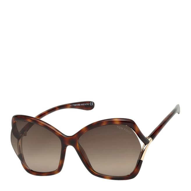 Tom Ford Women's Blonde Havana/Brown Tom Ford Sunglasses 61mm