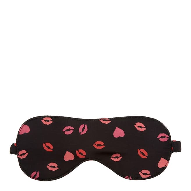 Laycuna London Black/Pink Lips & Hearts Sleep Mask