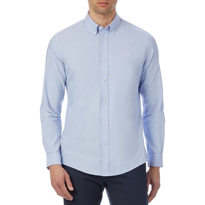 Crew Clothing Blue Oxford Cotton Shirt 