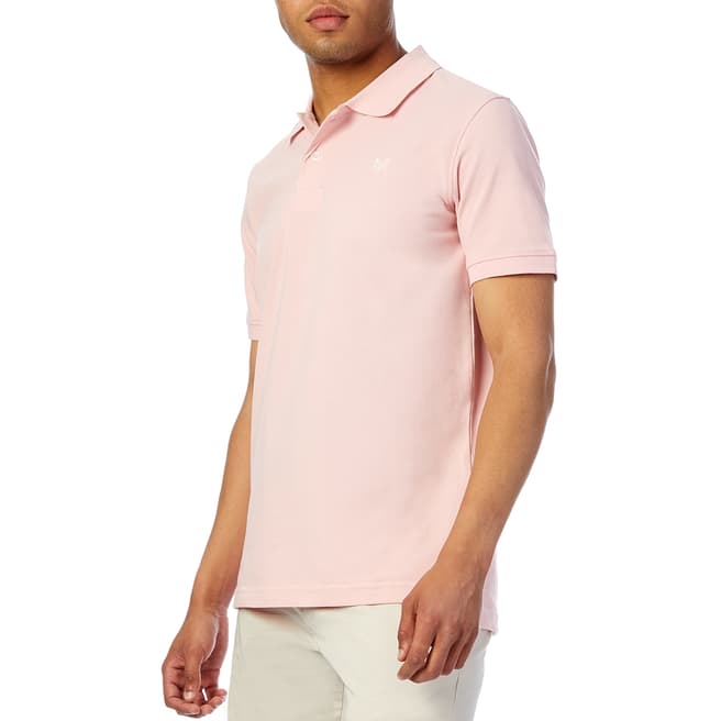 Crew Clothing Pink Cotton Polo Shirt