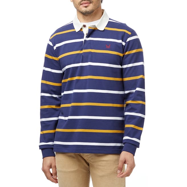 Crew Clothing Multi Stripe Cotton Rugby Top 