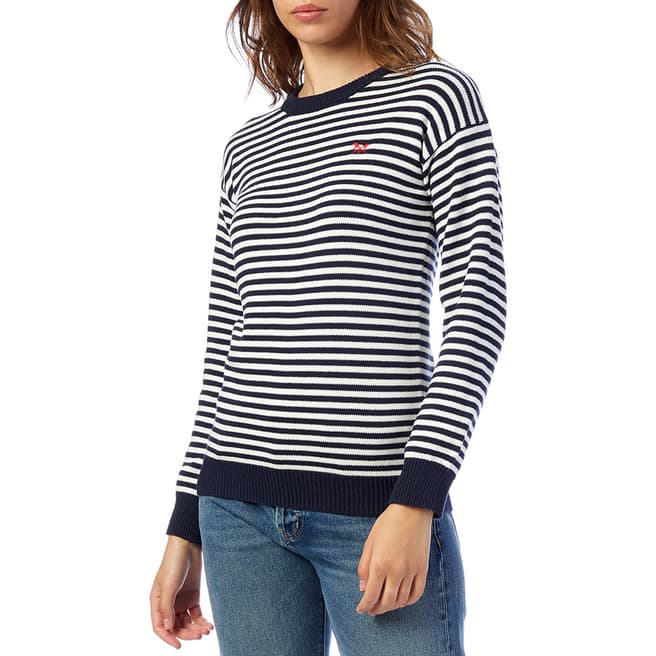 Crew Clothing Multi Breton Stripe Sweatshirt