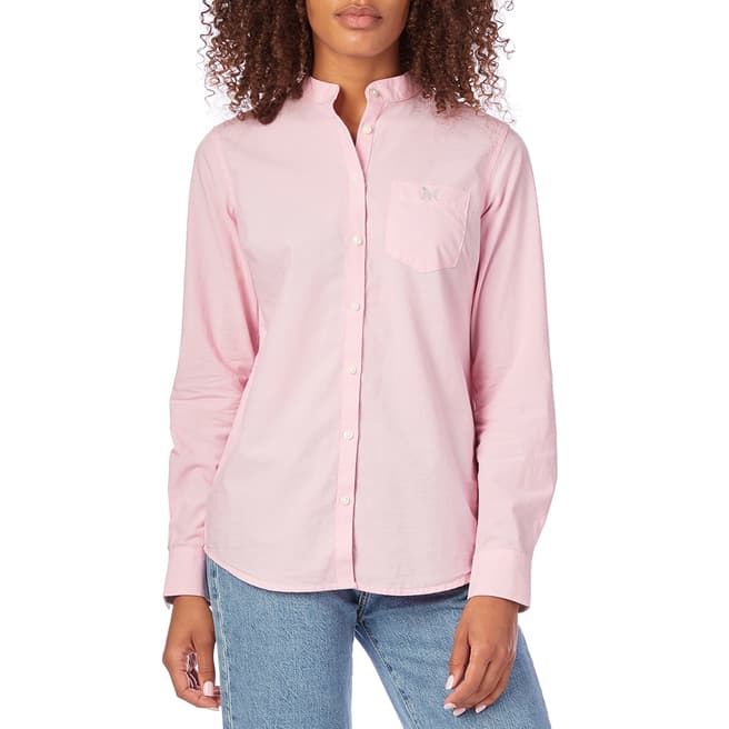 Crew Clothing Pink Chambray A Line Shirt 