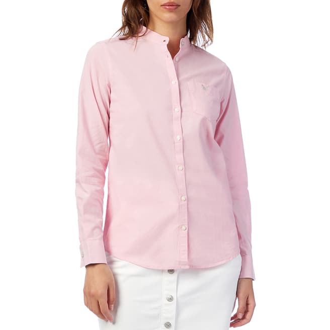 Crew Clothing Pink Oxford Cotton Shirt