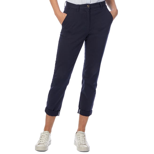 Crew Clothing Navy Chino Trousers