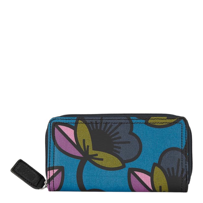 Orla Kiely Passion Flower Kingfisher Forget Me Not Big Wallet