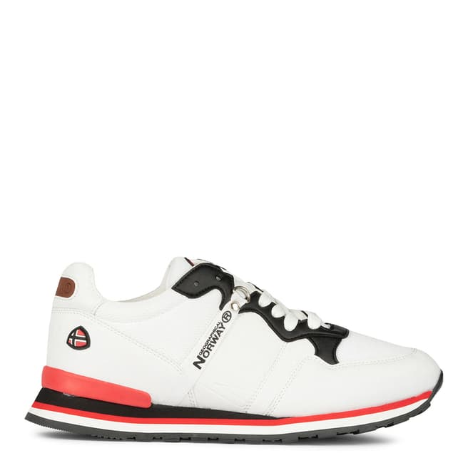 Geographical Norway White Casual Combination Sneakers