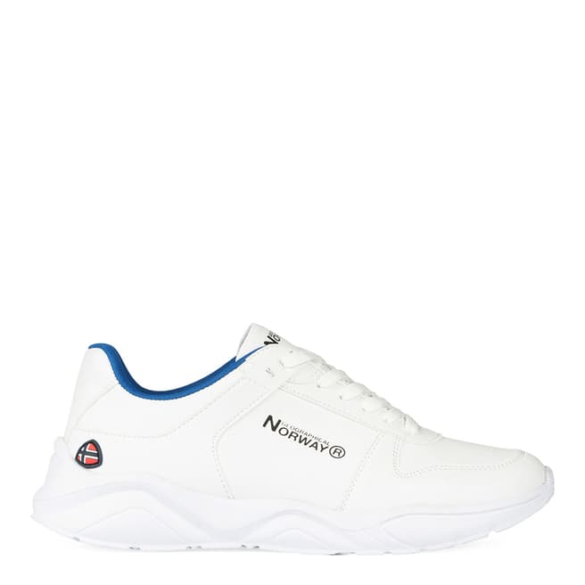 Geographical Norway White Casual Retro Sneakers