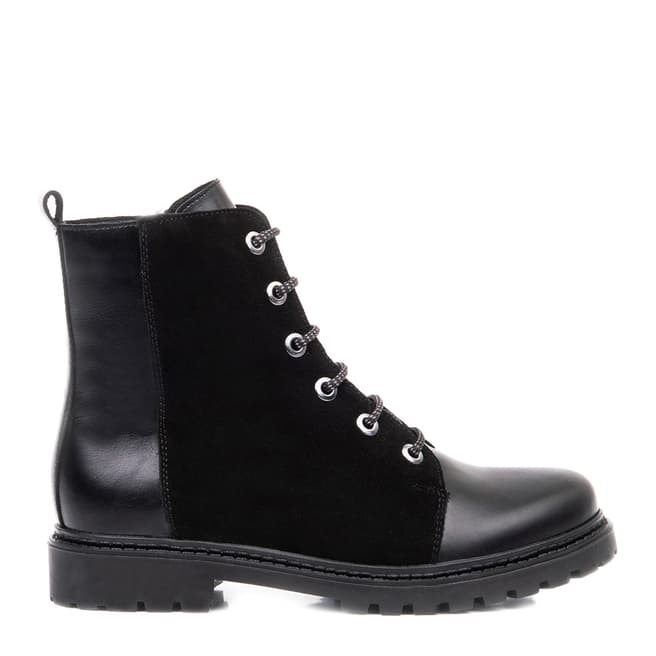 Belwest Black Calf Suede Ankle Boot