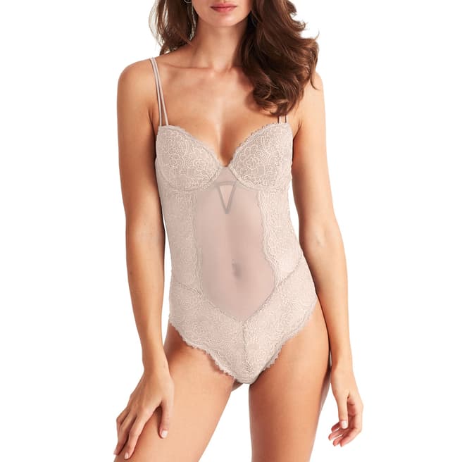 Promise Nude Alice Bodysuit With Padded Cup And Tanga Cut