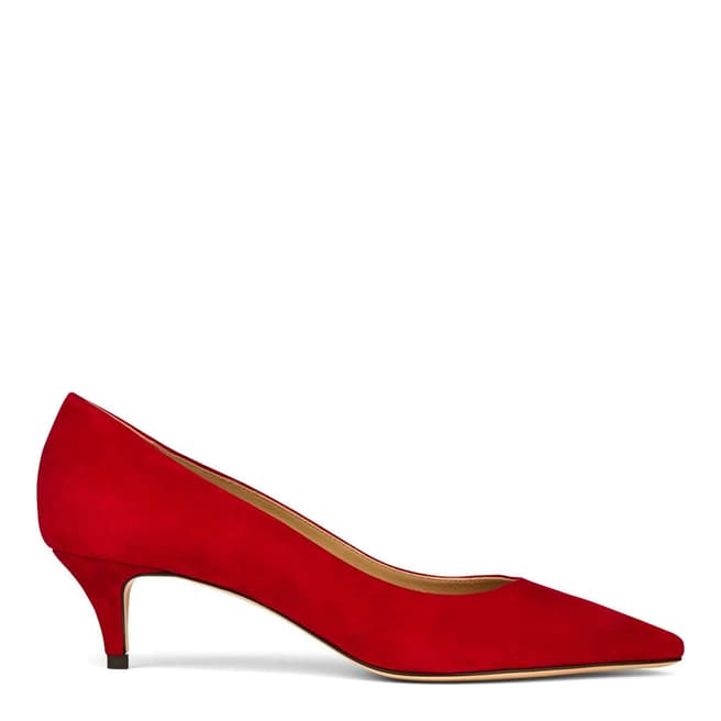 Hobbs London Red Annie Court Heeled Shoes