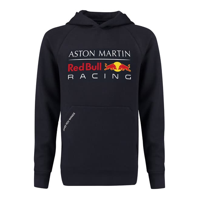 Red Bull Racing Navy Mens Logo Hooded Sweatshirt