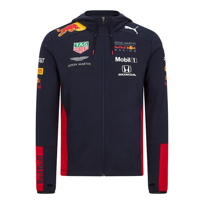 Red Bull Racing Men's Navy Aston Martin Red Bull Racing RP Team Hooded Sweat Jacket